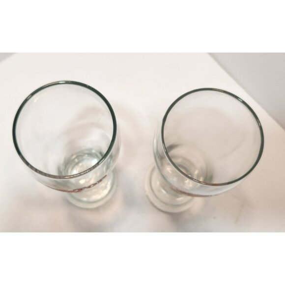 Shock Top Brewing Company Pilsner Glasses 16 Oz Set Of 2 Different Logos - Picture 4 of 9